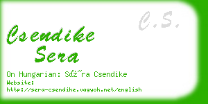 csendike sera business card